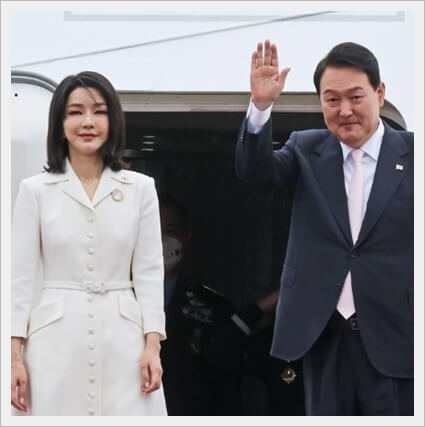 韓国大統領夫妻　画像
