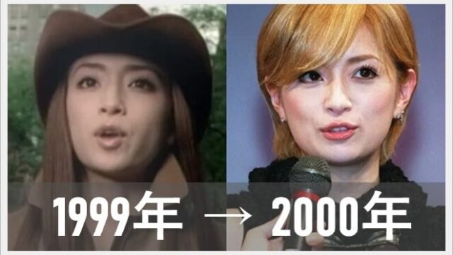 浜崎あゆみ　顔の変化　比較画像