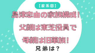【家系図】島津忠由の家族構成!父親は東芝役員で母親は旧華族!兄弟は?