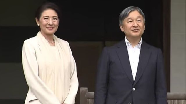 天皇皇后両陛下　桂離宮　画像
