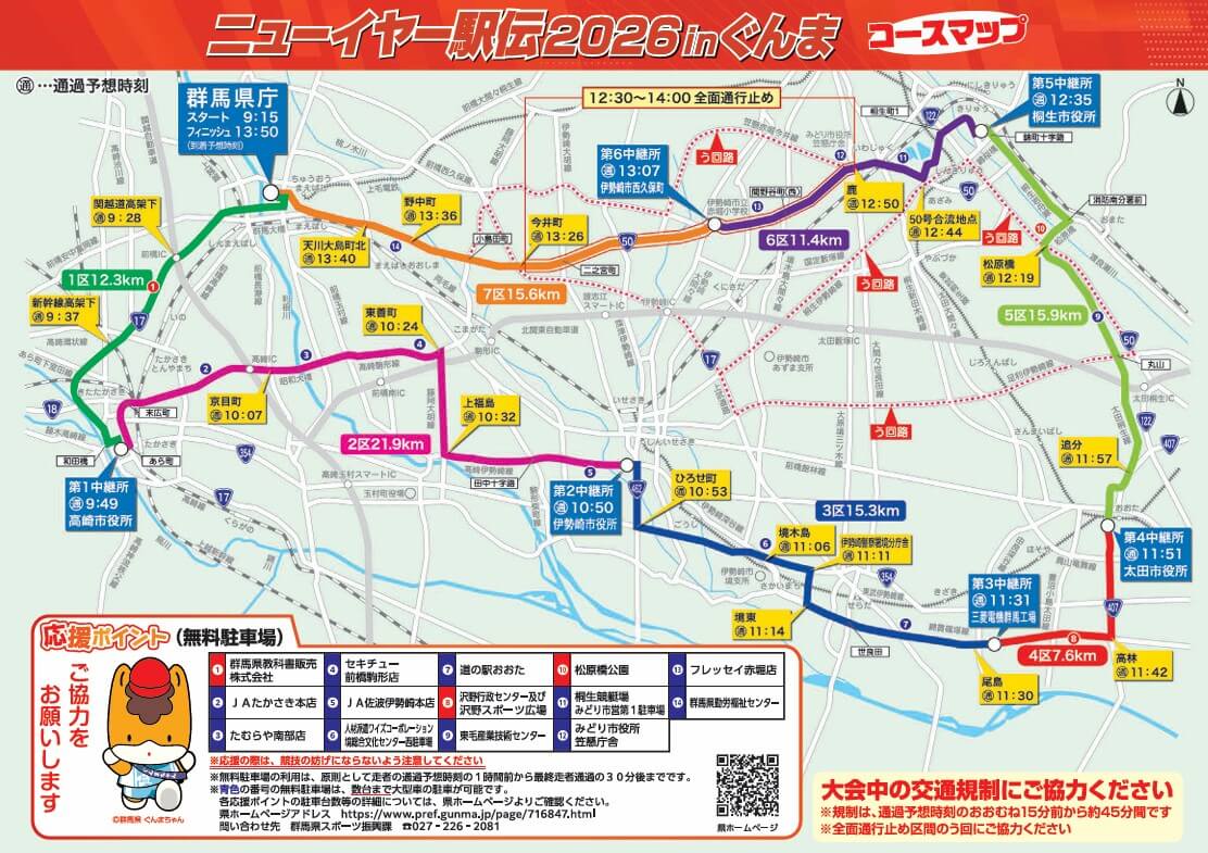 ニューイヤー駅伝 2026 コース 画像