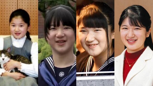愛子さま　幼少期　中学時代　高校時代　大学時代　比較画像