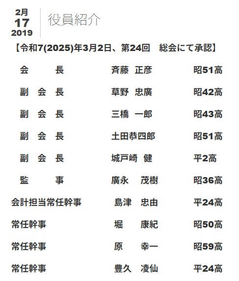 島津忠由 会計担当常任幹事 画像