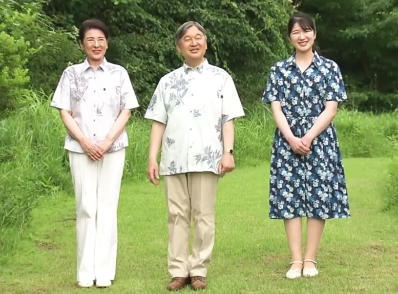 天皇ご一家　2025年那須御用邸ご散策　画像